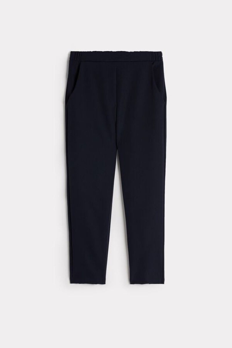 Blue Intimissimi Trousers with Pockets | CADYB36317